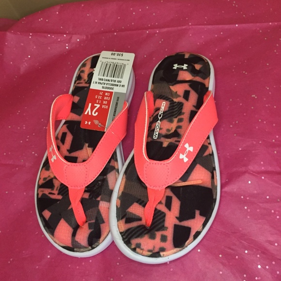 Under Armour Girls Marabella Alpha VI Flip Flops 2 - Picture 3 of 6